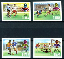 Ghana 564-567 B Postfrisch Fußball WM 1974 #GE432 - Ghana (1957-...)