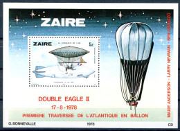 Zaire (Kongo) Block 22 Postfrisch Zeppelin #GI131 - Altri & Non Classificati