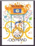 Belize Block 96 Postfrisch Olympiade 1988 Seoul #HL115 - Belice (1973-...)