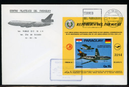 Paraguay Block 226 Flugzeuge Ersttagesbrief/FDC #IX331 - Paraguay