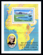 Sao Tome E Principe Block 35 A Postfrisch Flugzeuge #GI127 - São Tomé Und Príncipe