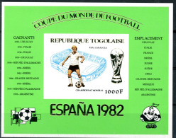 Togo Block 178 Postfrisch Fußball #GE590 - Togo (1960-...)