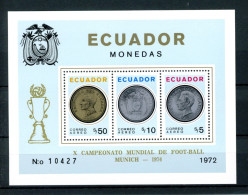 Ecuador Block 62 A Postfrisch Fußball WM 1974 #GE597 - Ecuador