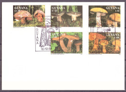 Guyana 3680-3684 Pilze Ersttagesbrief/FDC #IF467 - Guyana (1966-...)