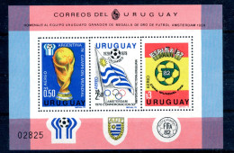Uruguay Block 44 Postfrisch Fußball #GE615 - Uruguay
