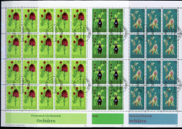 Liechtenstein Kleinbogen 1301-1303 Gestempelt Blumen, Blüten #JG514 - Altri & Non Classificati