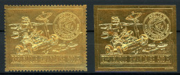 Ruanda 473A + 473B Postfrisch Raumfahrt Apollo 15 Goldmarken #GB336 - Autres & Non Classés