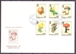 Obervolta 950-55 Pilze Ersttagesbrief/FDC #IJ026 - Burkina Faso (1984-...)