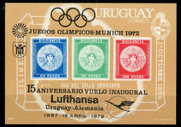 Uruguay Block 15 Postfrisch Olympia #HL207 - Uruguay