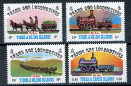 Turks Und Caicos 620-623 Postfrisch Eisenbahn #IU821 - Turks & Caicos (I. Turques Et Caïques)