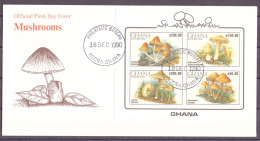 Ghana Block 165 Pilze Ersttagesbrief/FDC #IF457 - Ghana (1957-...)