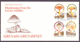 Grenada/ Grenadinen 771-74 Pilze Ersttagesbrief/FDC #IF462 - Anguilla (1968-...)