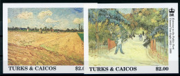 Turks Und Caicos Block 107-08 Postfrisch Kunst Van Gogh #IM249 - Turcas Y Caicos