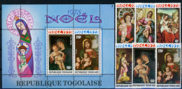 Togo 1130-1135 + Bl 99 Postfrisch Weihnachten #IJ256 - Togo (1960-...)