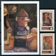 Dominica 1702-1703 + Bl 238 Postfrisch Kunst #IM262 - Dominica (1978-...)