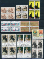 Bund Lot 4er Blöcke 70er Jahre Zentr. Gestempelt #IX404 - Collections