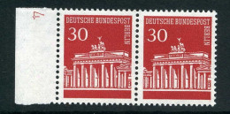 Berlin DS Brandenburger Tor 288 DZ 4 Postfrisch Im Waag. Paar #JE873 - Ongebruikt