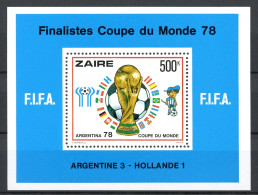 Kongo Zaire Block 19 Postfrisch Fußball WM 1978 #GE650 - Autres & Non Classés