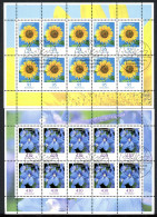 Bund Zehnerbögen 2434-2435 Bonn, Blumen Ersttagssonderstempel #IS966 - Sonstige & Ohne Zuordnung