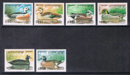 Kambodscha 1704-1709 Postfrisch Vögel, Enten #JD258 - Cambodge