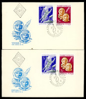 Ungarn 2120-2121 A + B Raumfahrt Ersttagesbrief/FDC #GB391 - FDC