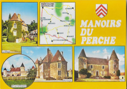 MANOIRS DU PERCHE ORNE - CARTE, SAINT CYR LA ROSIERE, NOCE, MORTAGNE, LE MAGE, BLASON - VOIR LE SCANNER - Autres & Non Classés