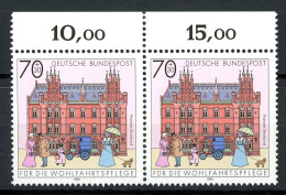 BRD 1565 I Postfrisch Plattenfehler Im Waag. Paar #GQ257 - Variétés Et Curiosités