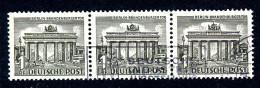 Berlin 44 VIII Gestempelt Im 3er Streifen #JS453 - Used Stamps