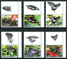 Tonga 2044-2049 ZF Postfrisch Schmetterlinge #JU315 - Tonga (1970-...)