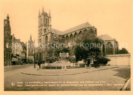 72969507 Gand Belgien Cathedrale Saint-Bavon Et Le Monument Des Freres Van Eyck  - Andere & Zonder Classificatie