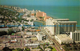 R082398 Aerial View Of Miami Beach Looking North Along Collins Avenue. Murphy - World