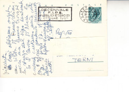 ITALIA  1955- IP Con  Targhetta Pubbliciutaria "F:I:P:E: - Ganzsachen