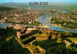 72964749 Koblenz Rhein Festung Ehrenbreitstein Und Deutsches Eck Fliegeraufnahme - Koblenz