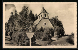 AK Oberbärenburg / Sa., Ortspartie Mit Kirche  - Autres & Non Classés