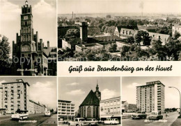 72964083 Brandenburg Havel Rathaus Fliegeraufnahme Friedenstrasse Brielower-Stra - Brandenburg