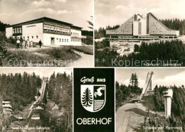 72963920 Oberhof Thueringen Schanzenbaude Interhotel Panorama Schanze Rennsteig  - Oberhof