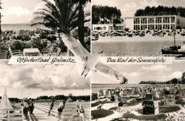 72961950 Groemitz Ostseebad Strandrestaurant Terrasse Strand Moewe Seebruecke Br - Grömitz