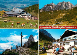 72961354 Aschau Chiemgau Steinlingalm Mit Kampenwand Gipfelkreuz Terrasse Aschau - Autres & Non Classés
