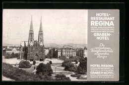 AK Wien, Hotel-Restaurant Regina Von Georg Kremslehner Nächst Votivkirche Unter Gleicher Leitung Graben-Hotel  - Andere & Zonder Classificatie