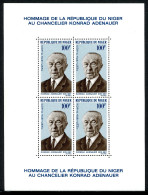 Niger Block 4 Postfrisch Adenauer #IN470 - Niger (1960-...)