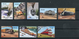 Nevis 627-634 Postfrisch Eisenbahn #IV394 - Anguilla (1968-...)