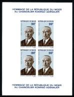 Niger Block 4 B Postfrisch Adenauer #IN472 - Niger (1960-...)