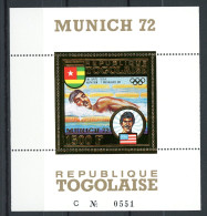 Togo Goldmarke Block 70 A Postfrisch Olympia 1972 München #HL467 - Togo (1960-...)