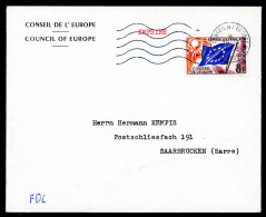 Frankreich Dienstmarken Europarat 2 II Ersttagesbrief/FDC #IU981 - Otros & Sin Clasificación