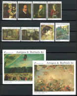 Antigua + Barbuda 1629-1636 + Block 232-233 Postfrisch Kunst #JC531 - Antigua En Barbuda (1981-...)