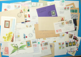 Lot Motiv Blumen 50 Belege/ Briefmarken Blumen #GU550 - Sonstige & Ohne Zuordnung