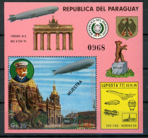 Paraguay Bl 298 Postfrisch Zeppelin Mustermake #GO612 - Paraguay