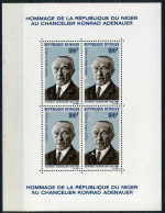Niger Block 4 Postfrisch Adenauer #GU510 - Níger (1960-...)