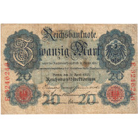 Allemagne, 20 Mark, 1910, 1910-04-21, KM:40b, TB - 20 Mark