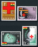 Ghana 145-148 A Postfrisch Rotes Kreuz #HD194 - Ghana (1957-...)